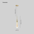 Teardrop Gold Pendant Light - Hey Lighting