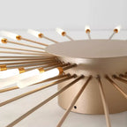 Wesley Flush-Mount Ceiling Light Fireworks, Black/Gold - Hey Lighting
